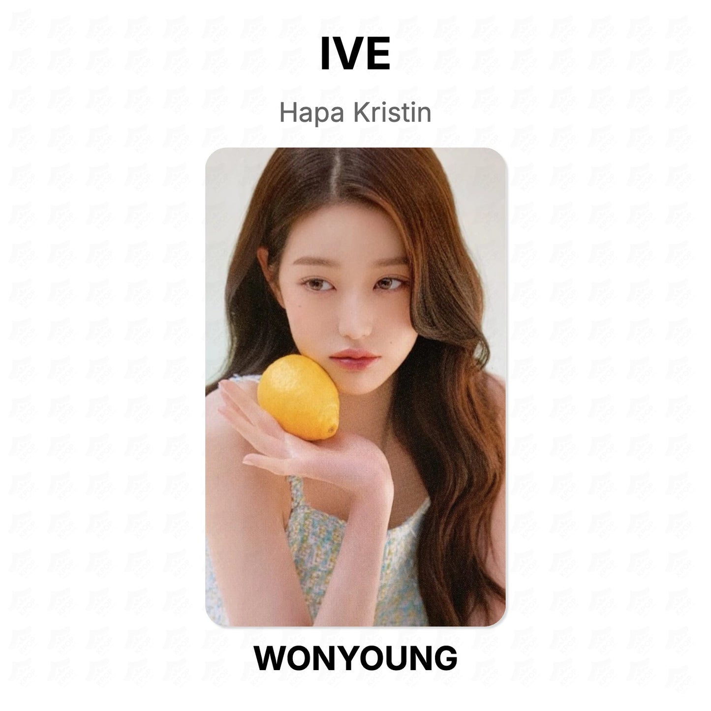 IVE Hapa Kristin Official Photocard