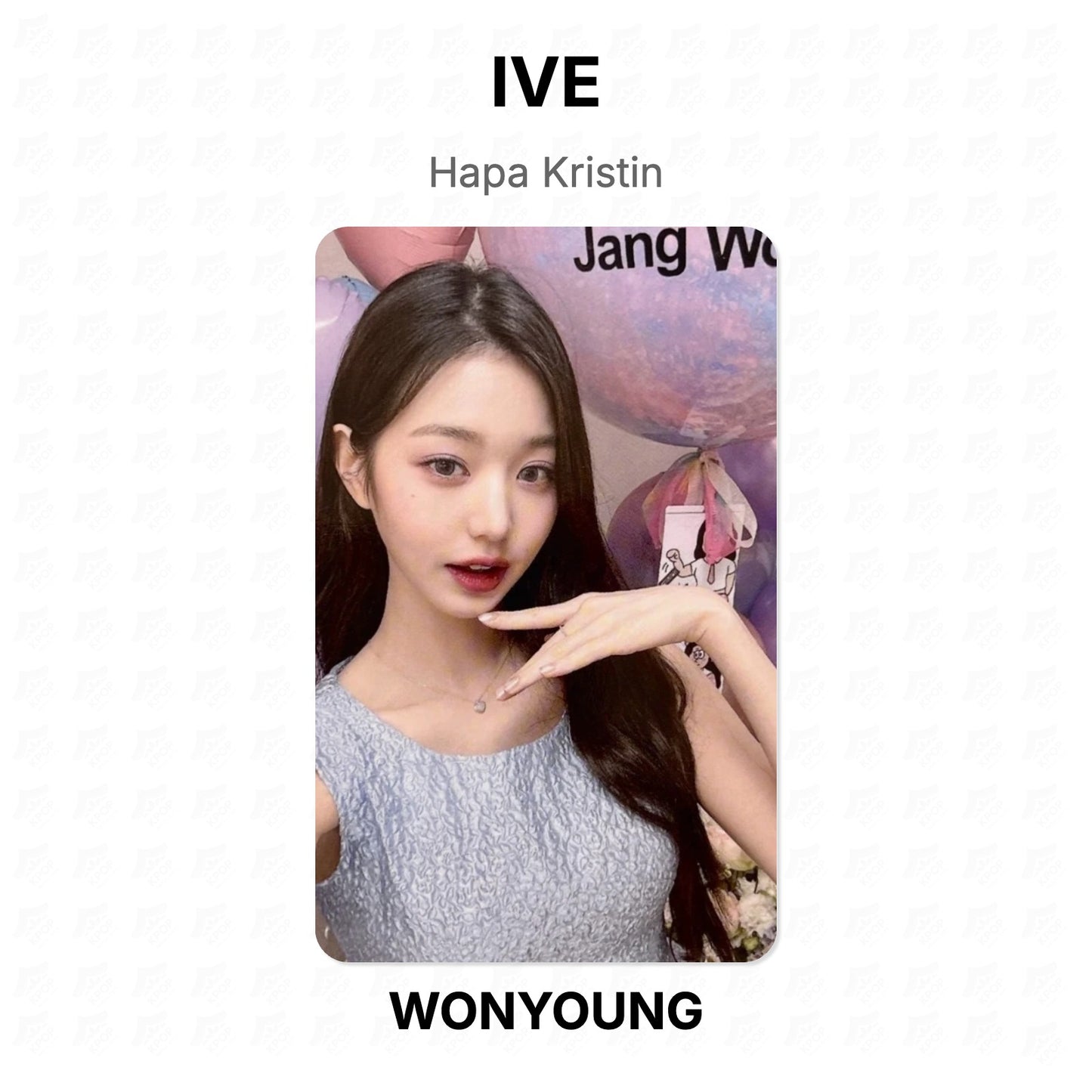 IVE Hapa Kristin Official Photocard
