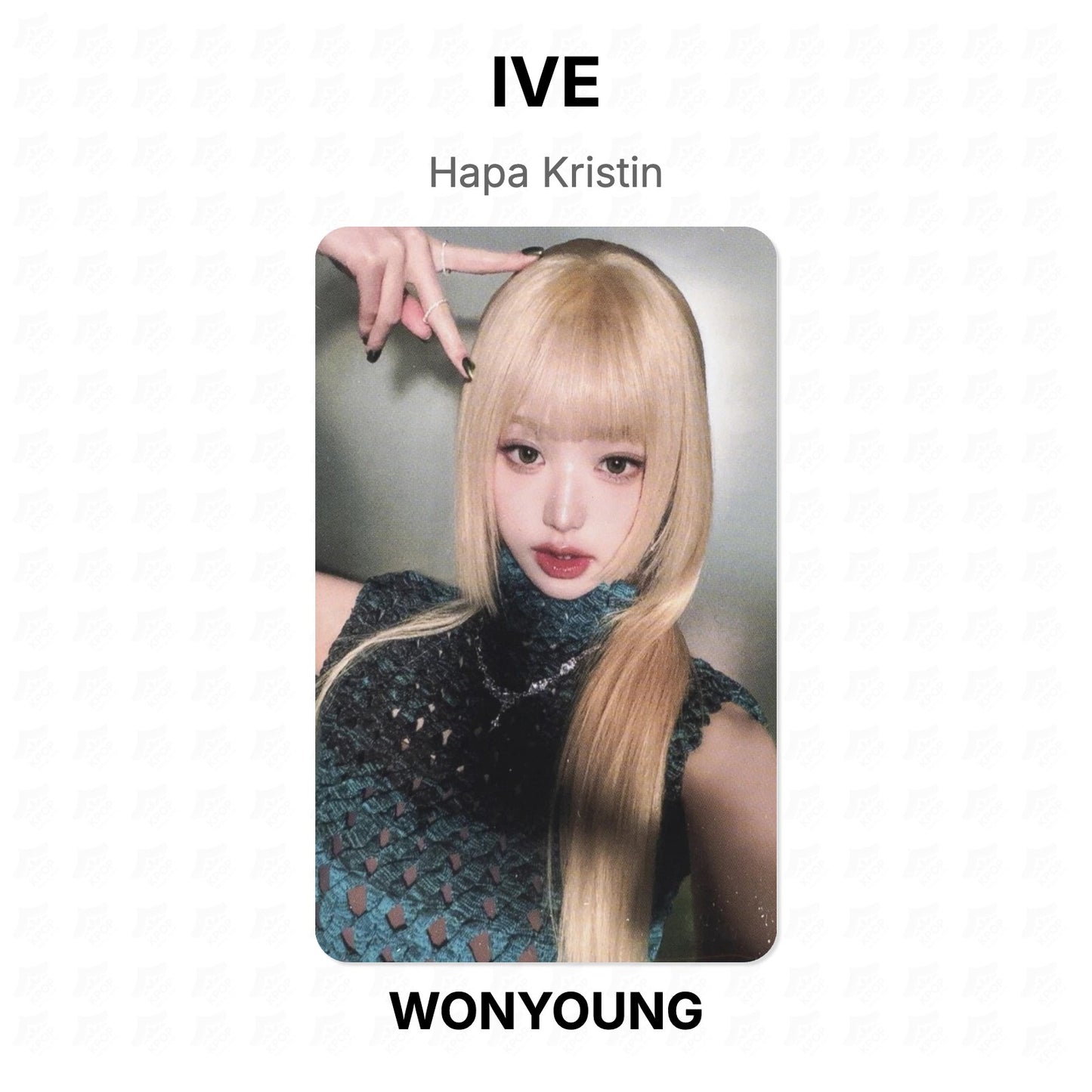 IVE Hapa Kristin Official Photocard