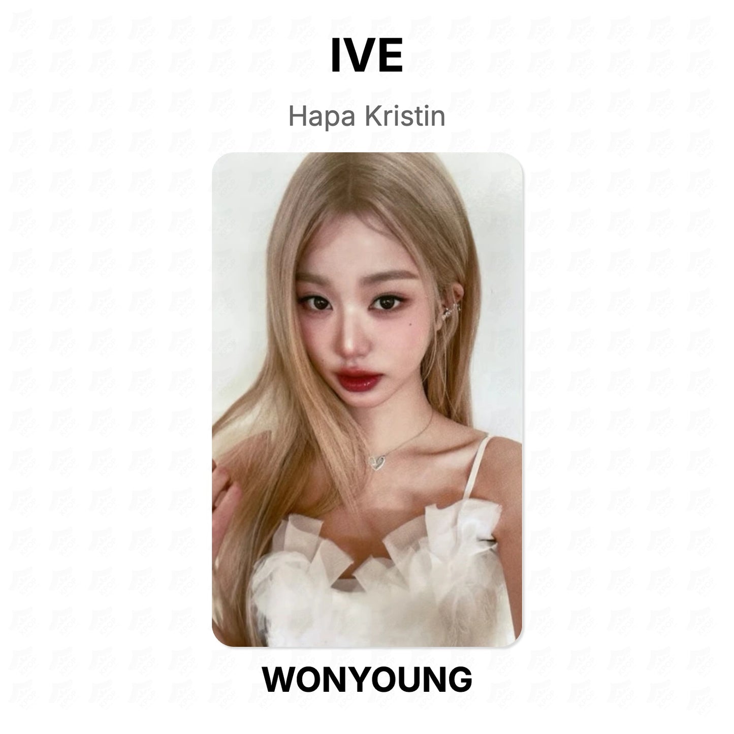 IVE Hapa Kristin Official Photocard