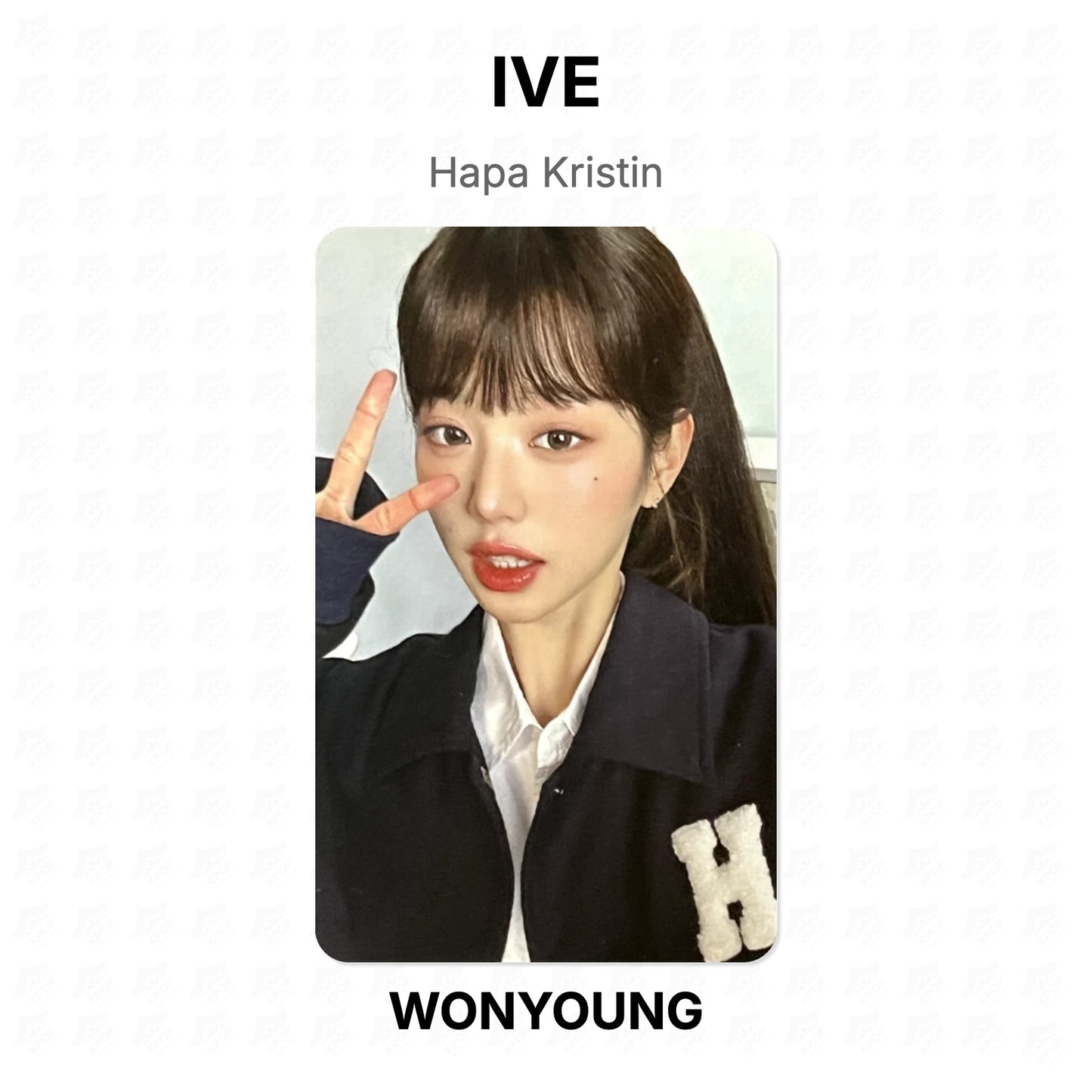 IVE Hapa Kristin Official Photocard