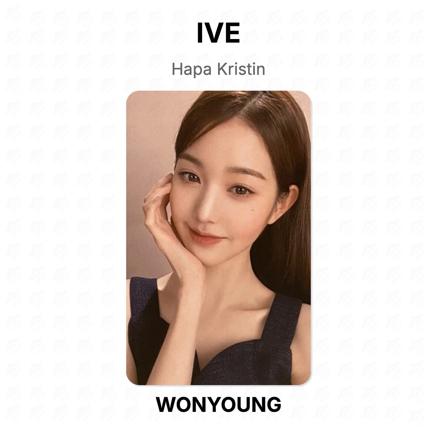 IVE Hapa Kristin Official Photocard