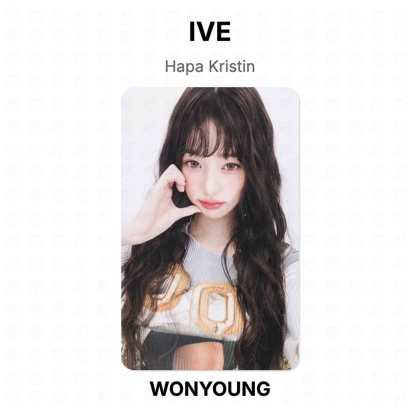 IVE Hapa Kristin Official Photocard
