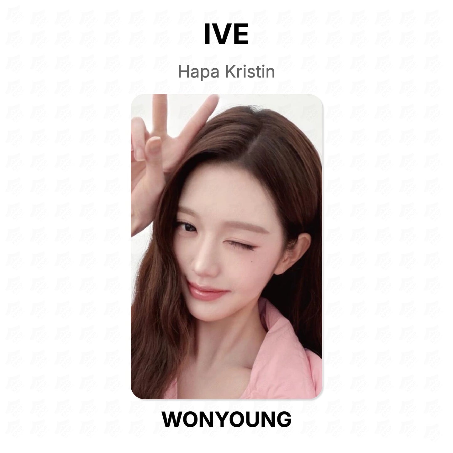 IVE Hapa Kristin Official Photocard