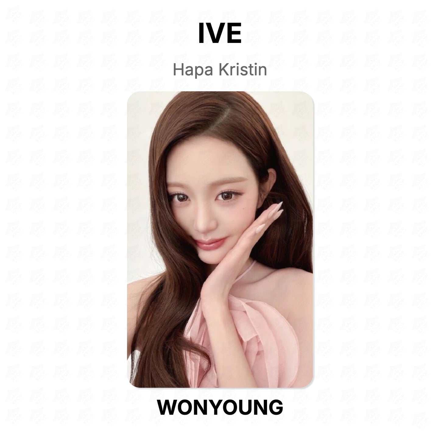 IVE Hapa Kristin Official Photocard
