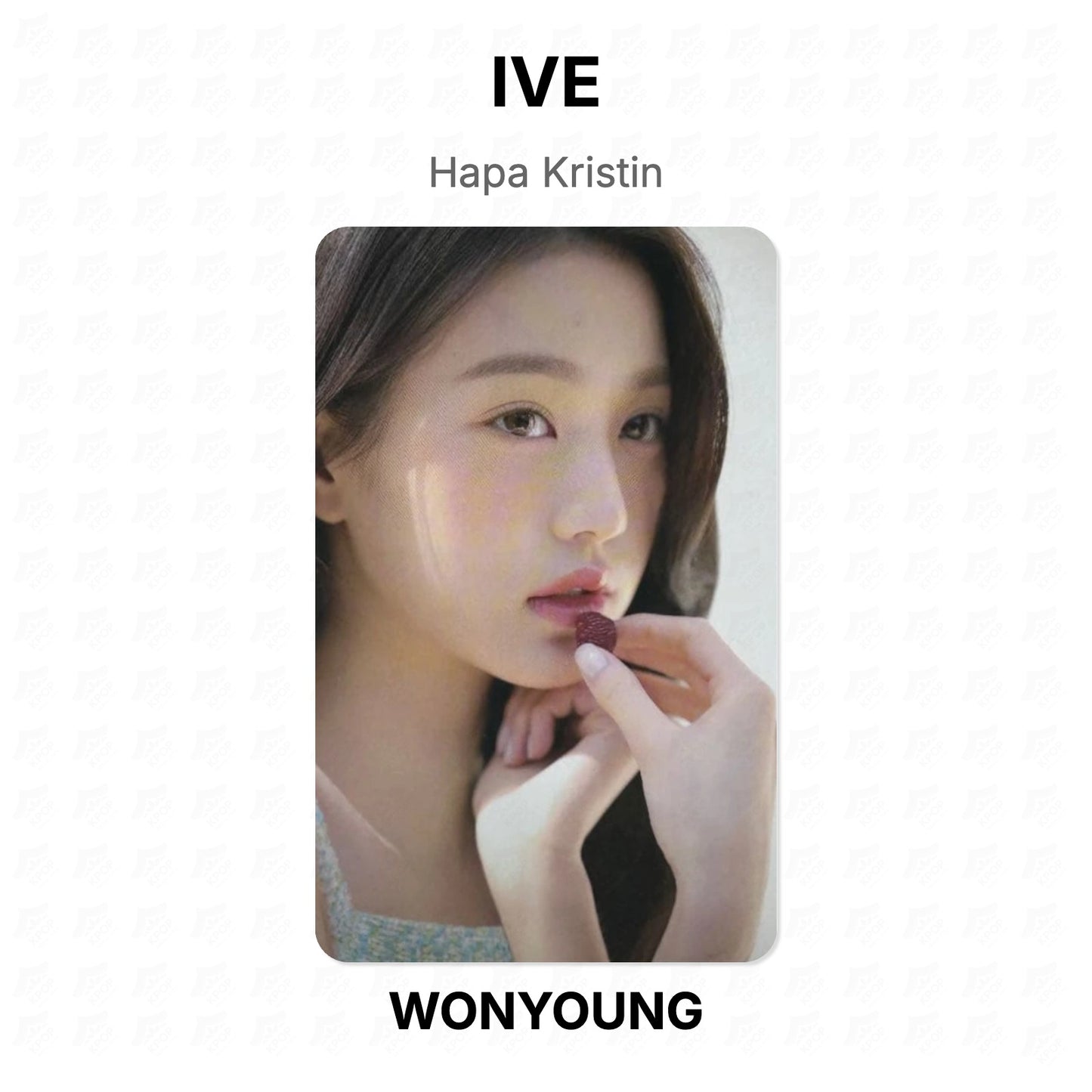 IVE Hapa Kristin Official Photocard