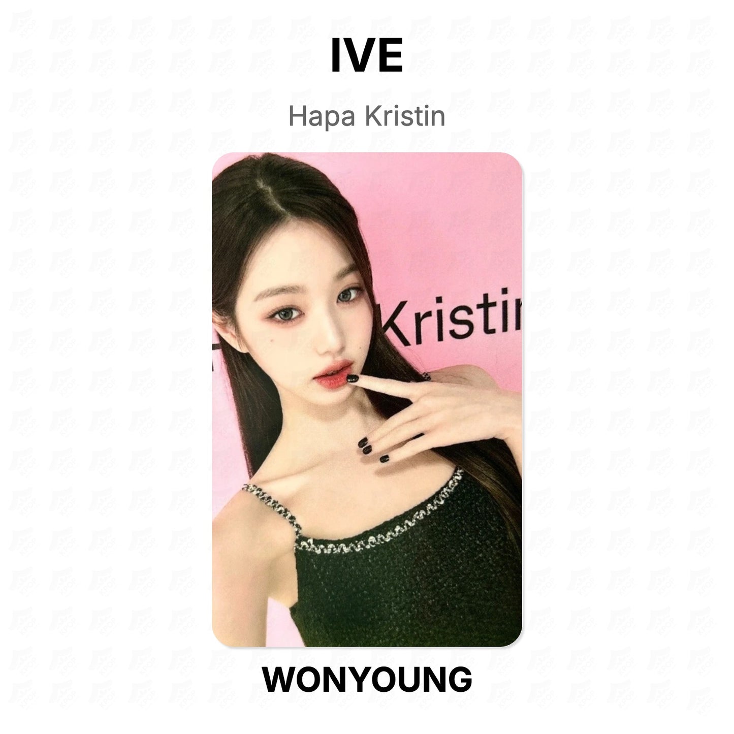 IVE Hapa Kristin Official Photocard