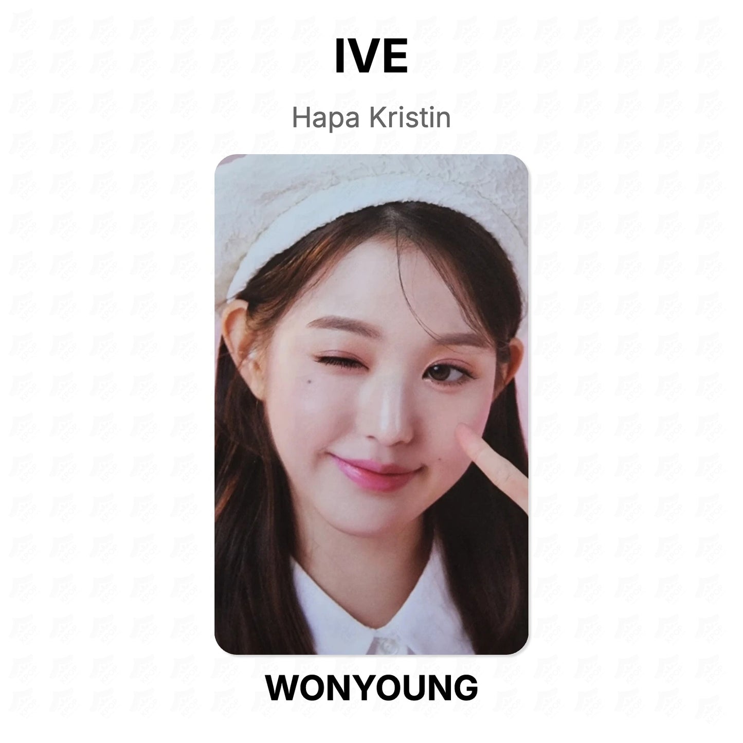 IVE Hapa Kristin Official Photocard