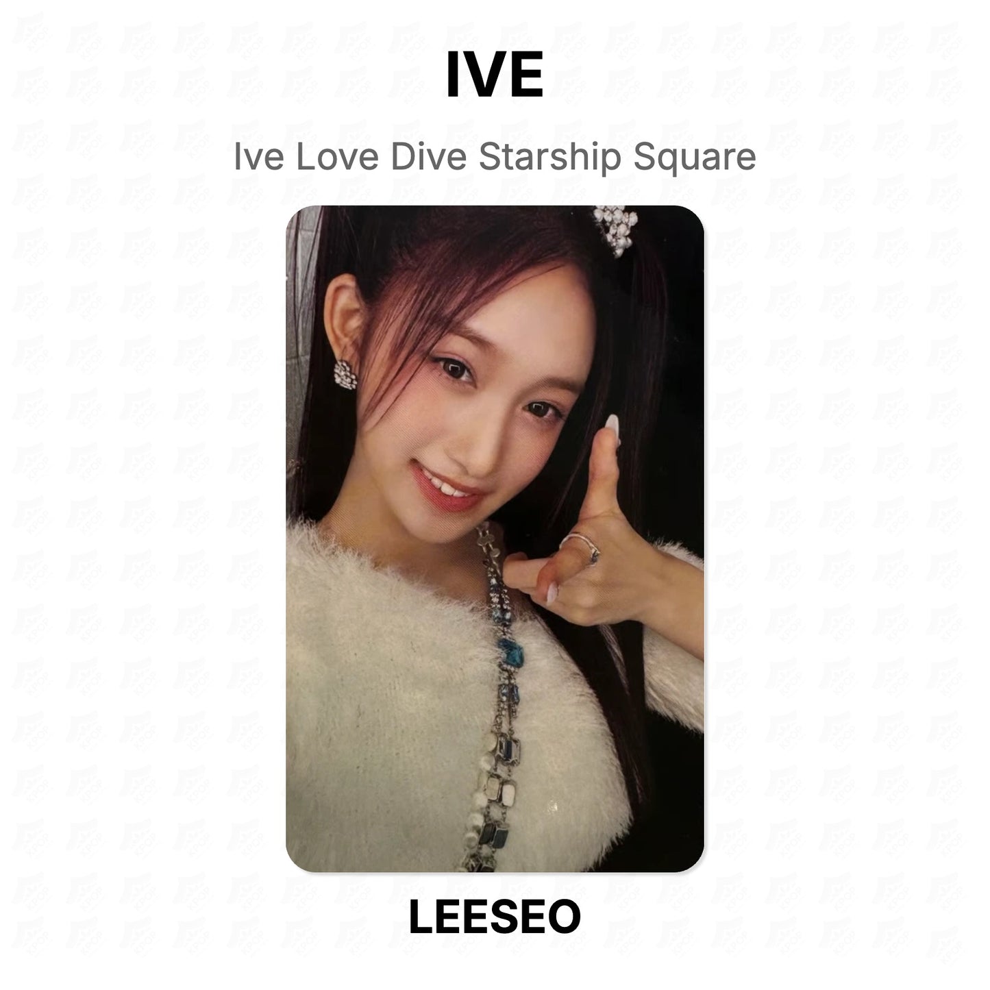 IVE Love Dive Starship Square Official Photocard