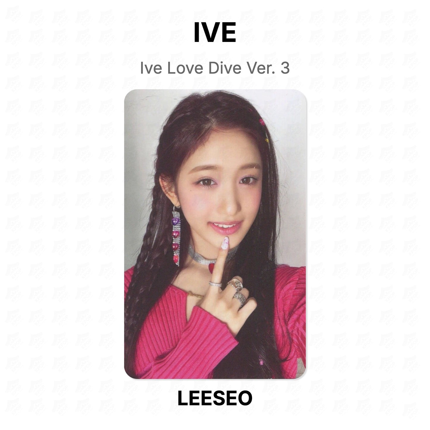 IVE Love Dive Ver. 3 Official Photocard