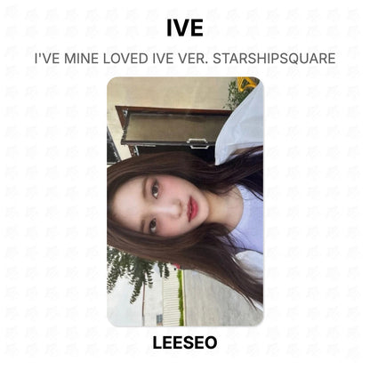 IVE I'VE MINE LOVED IVE VER. STARSHIPSQUARE Official Photocard