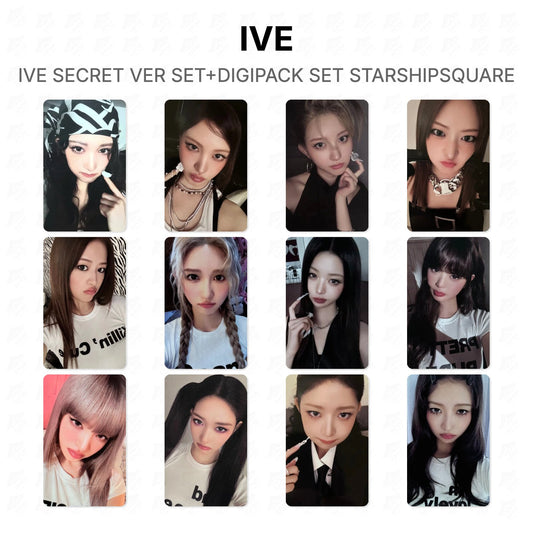 IVE SECRET VER SET+DIGIPACK SET STARSHIPSQUARE Official Photocard