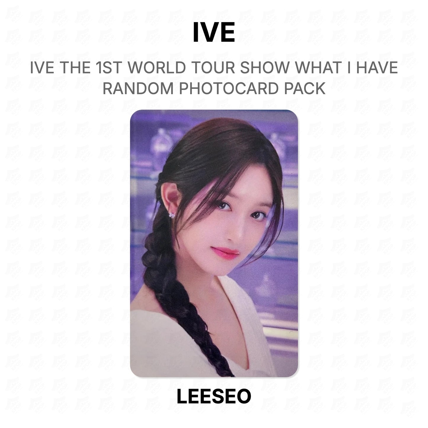 IVE THE 1ST WORLD TOUR SHOW WHAT I HAVE RANDOM PHOTOCARD PACK Official Photocard
