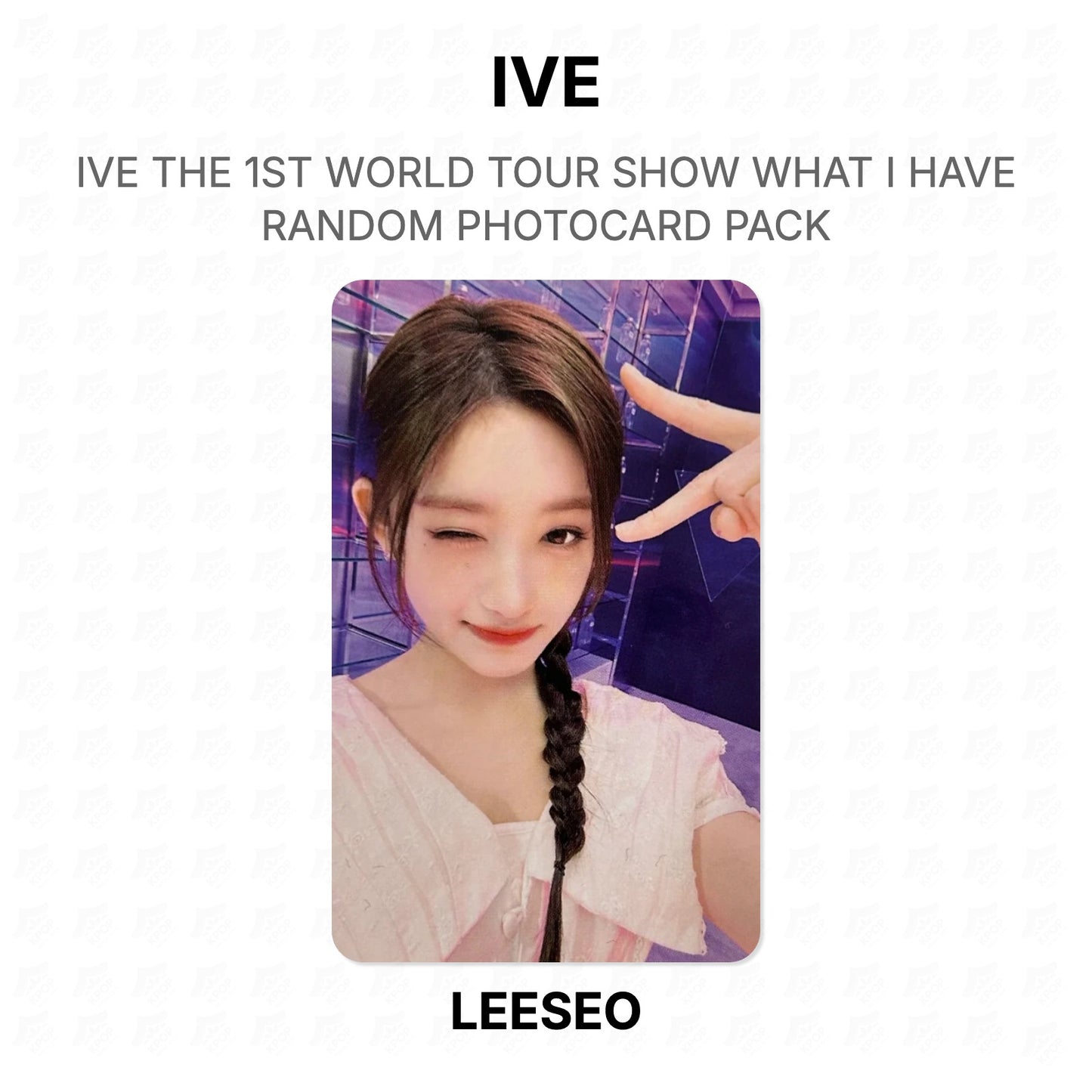 IVE THE 1ST WORLD TOUR SHOW WHAT I HAVE RANDOM PHOTOCARD PACK Official Photocard