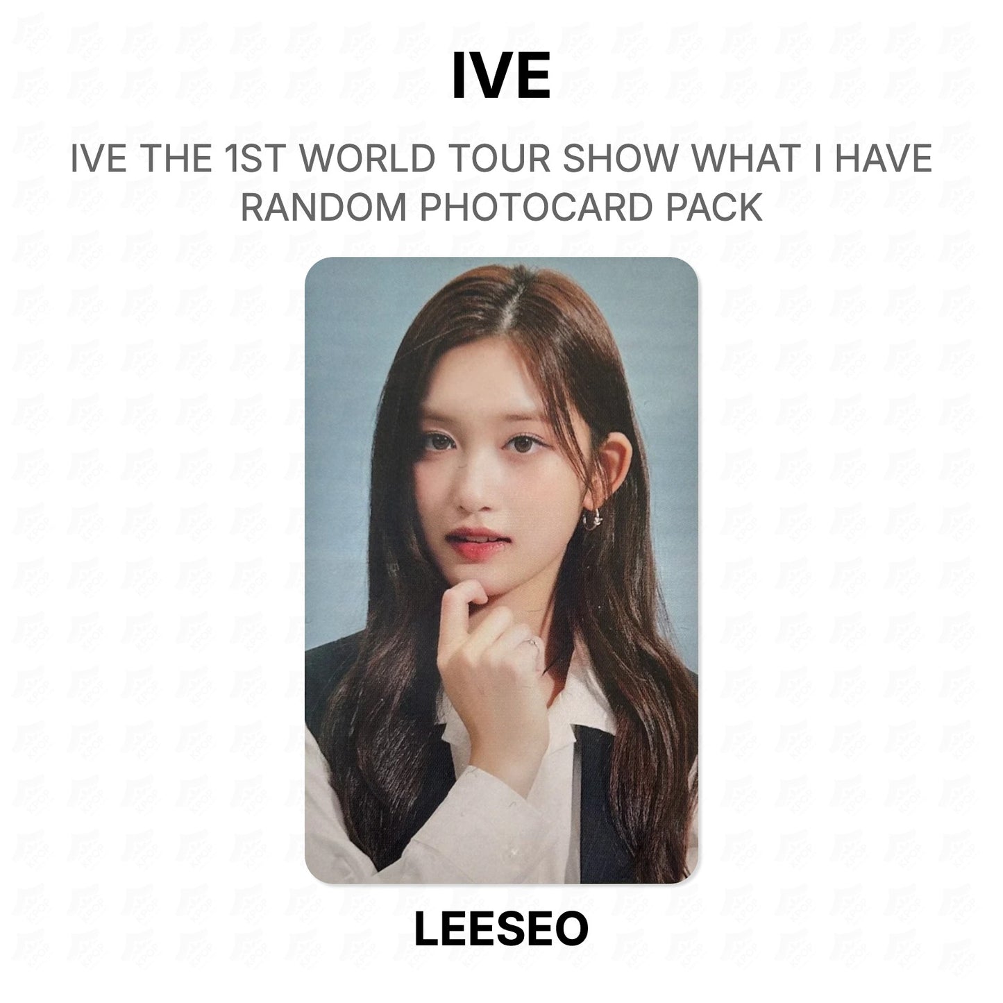 IVE THE 1ST WORLD TOUR SHOW WHAT I HAVE RANDOM PHOTOCARD PACK Official Photocard