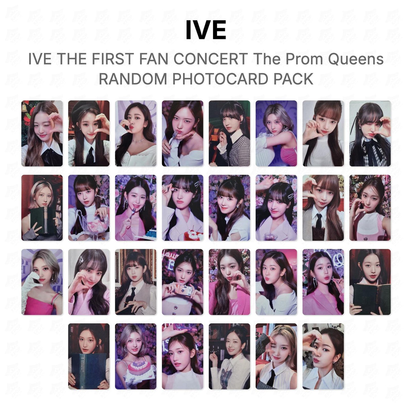 IVE THE FIRST FAN CONCERT The Prom Queens RANDOM PHOTOCARD PACK Official Photocard