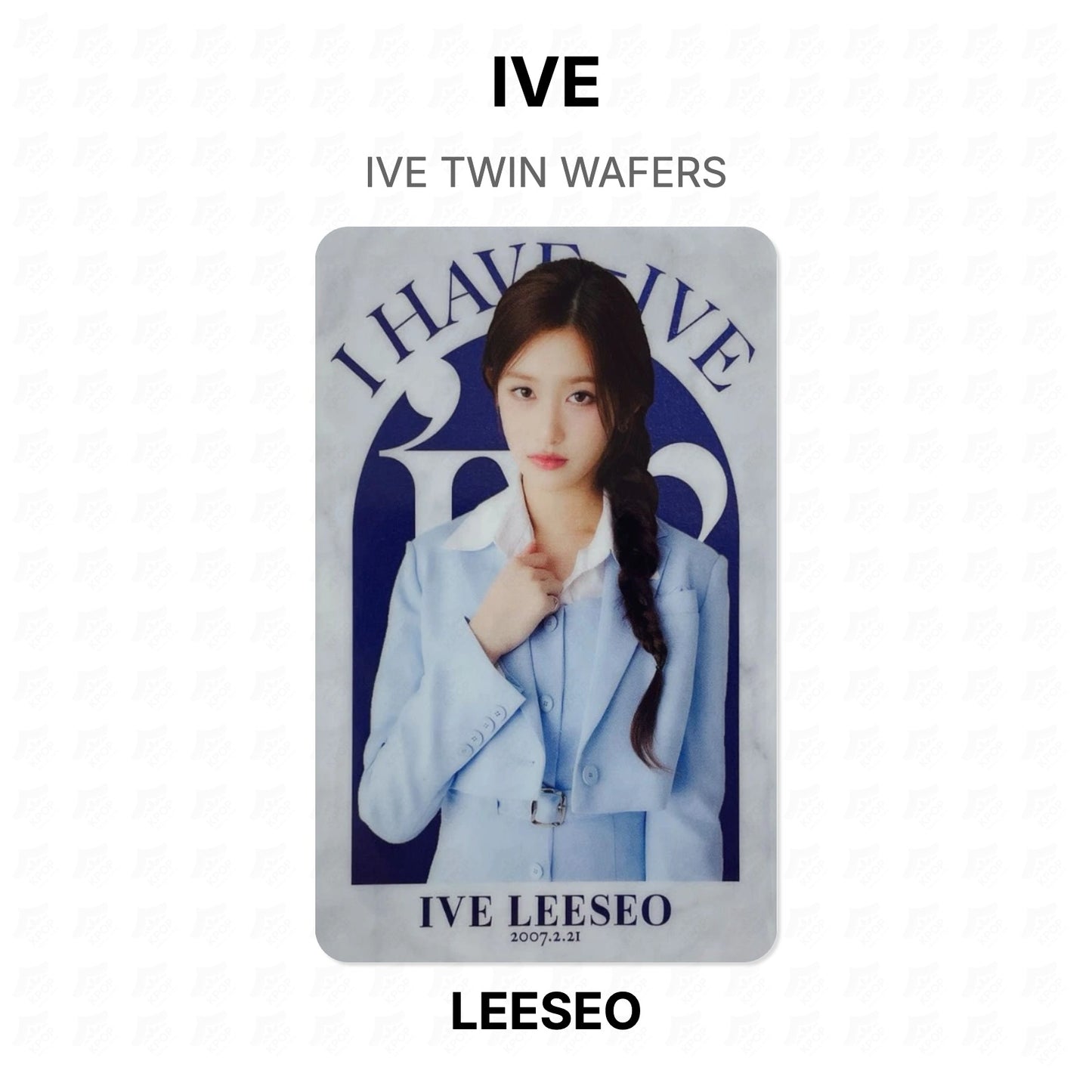 IVE TWIN WAFERS Official Photocard