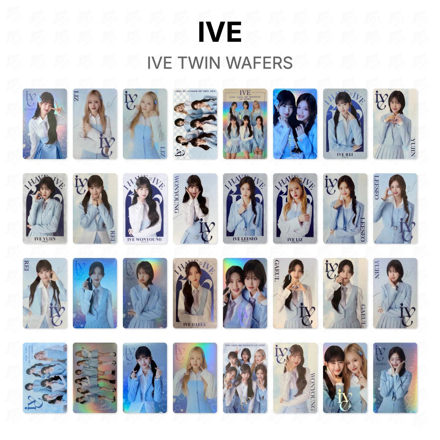 IVE TWIN WAFERS Official Photocard