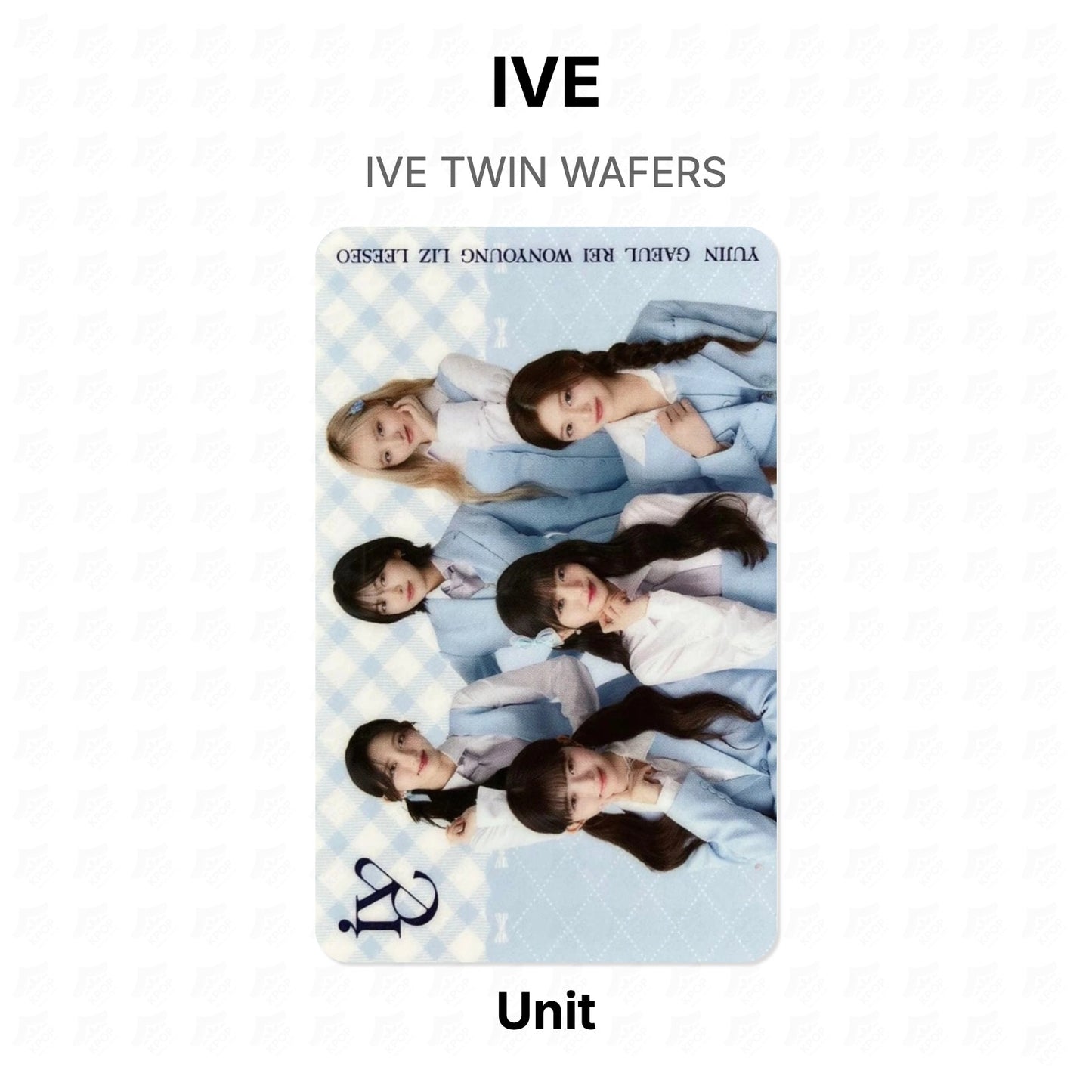IVE TWIN WAFERS Official Photocard