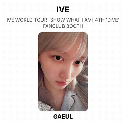 IVE WORLD TOUR [SHOW WHAT I AM] 4TH 'DIVE' FANCLUB BOOTH Official Photocard