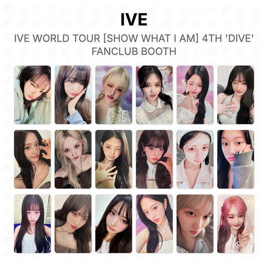 IVE WORLD TOUR [SHOW WHAT I AM] 4TH 'DIVE' FANCLUB BOOTH Official Photocard