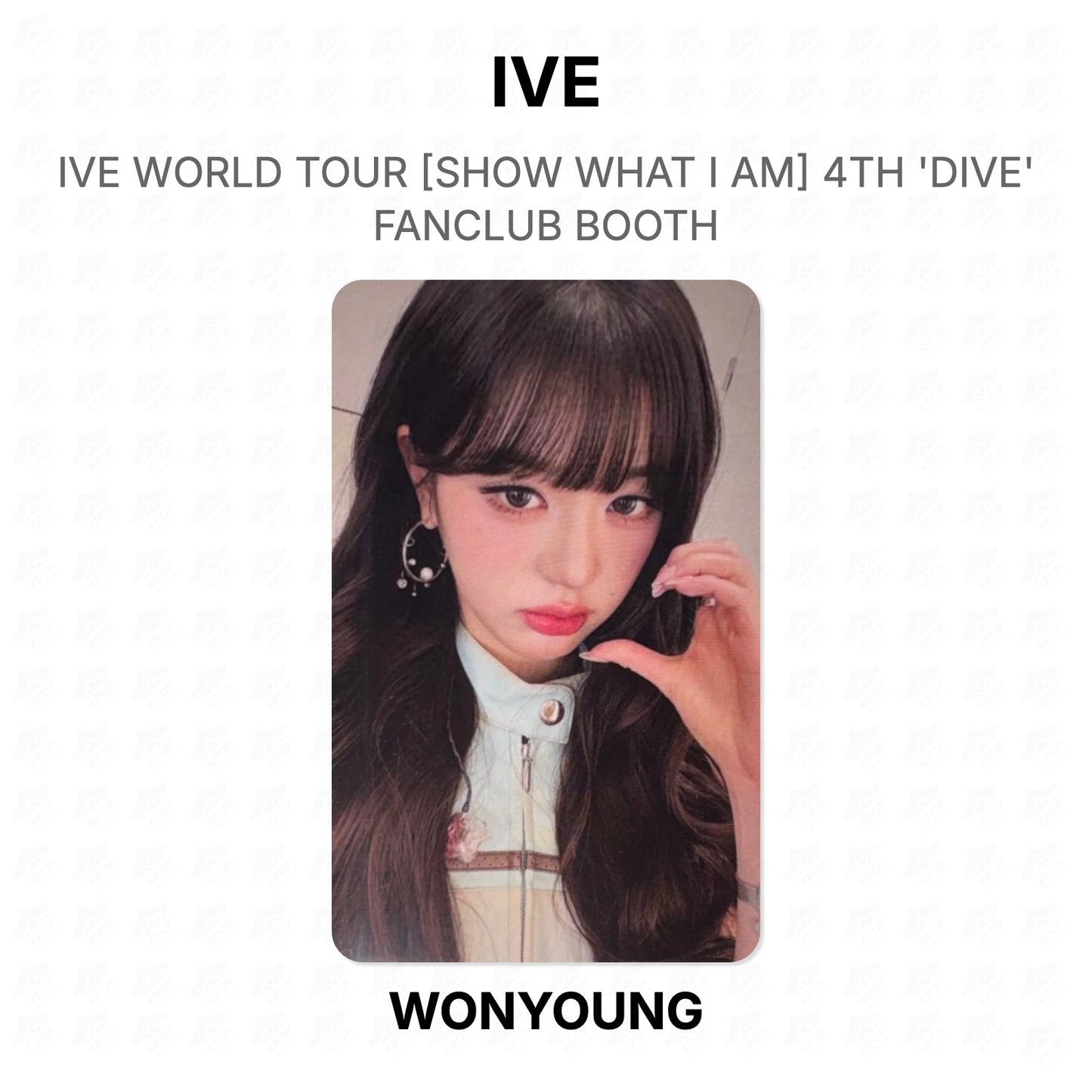 IVE WORLD TOUR [SHOW WHAT I AM] 4TH 'DIVE' FANCLUB BOOTH Official Photocard