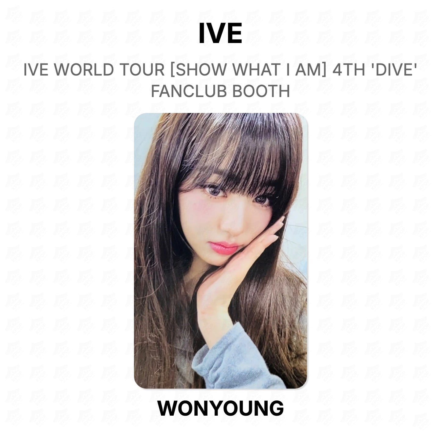 IVE WORLD TOUR [SHOW WHAT I AM] 4TH 'DIVE' FANCLUB BOOTH Official Photocard