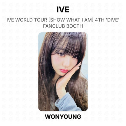IVE WORLD TOUR [SHOW WHAT I AM] 4TH 'DIVE' FANCLUB BOOTH Official Photocard