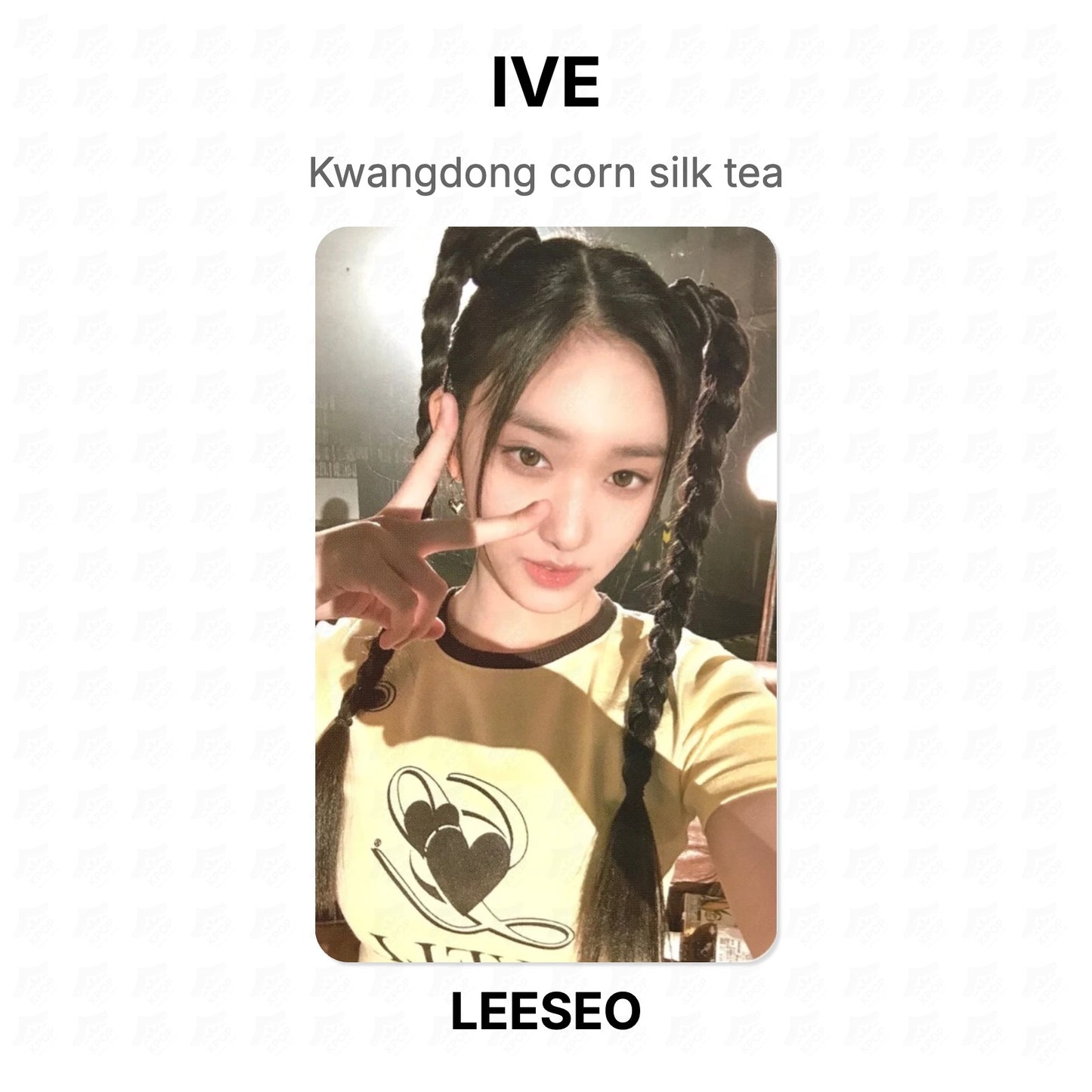 IVE Kwangdong corn silk tea Official Photocard