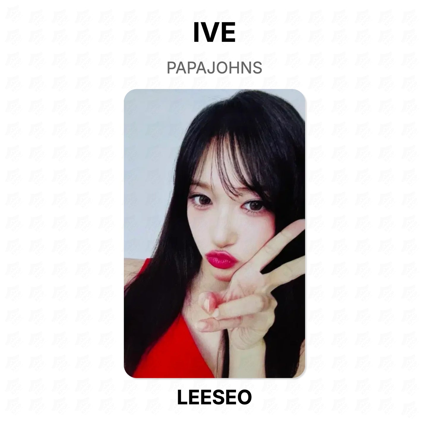 IVE PAPAJOHNS Official Photocard