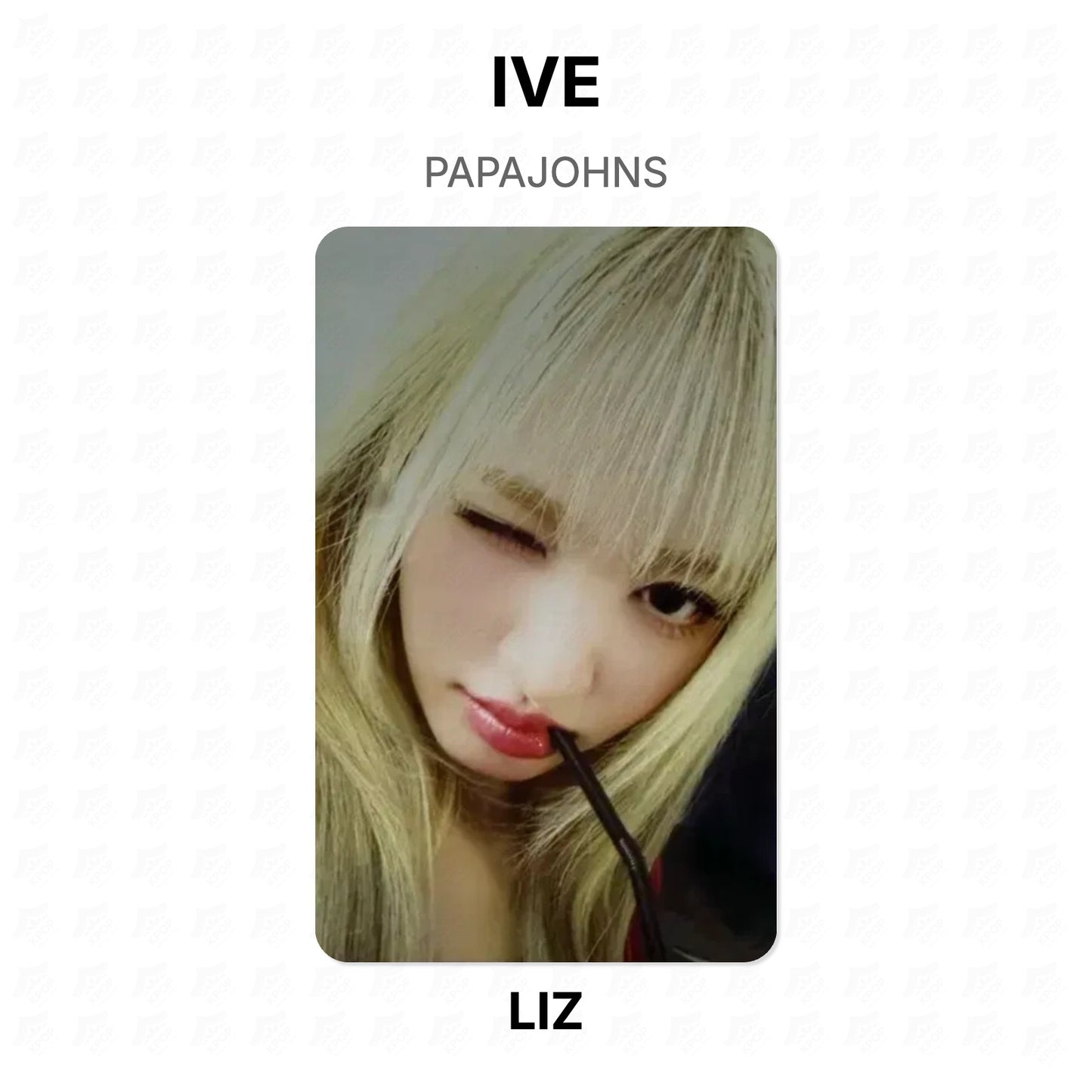 IVE PAPAJOHNS Official Photocard