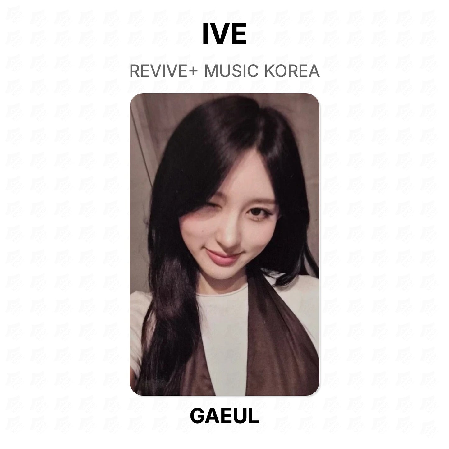 IVE REVIVE+ MUSIC KOREA Official Photocard