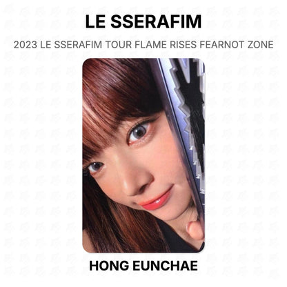LE SSERAFIM 2023 LE SSERAFIM TOUR FLAME RISES FEARNOT ZONE Official Photocard