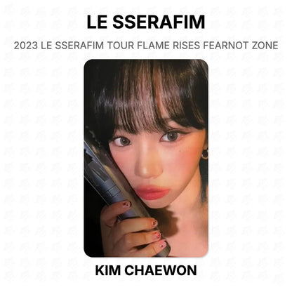 LE SSERAFIM 2023 LE SSERAFIM TOUR FLAME RISES FEARNOT ZONE Official Photocard