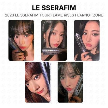 LE SSERAFIM 2023 LE SSERAFIM TOUR FLAME RISES FEARNOT ZONE Official Photocard