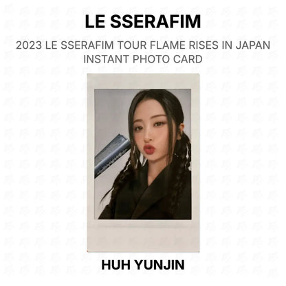 LE SSERAFIM 2023 LE SSERAFIM TOUR FLAME RISES IN JAPAN INSTANT PHOTO CARD Official Photocard