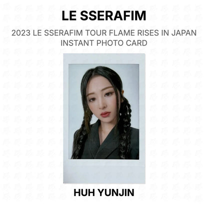 LE SSERAFIM 2023 LE SSERAFIM TOUR FLAME RISES IN JAPAN INSTANT PHOTO CARD Official Photocard