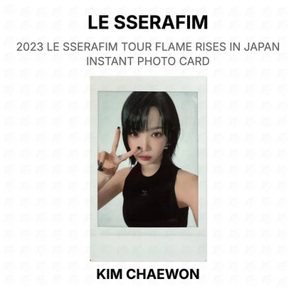 LE SSERAFIM 2023 LE SSERAFIM TOUR FLAME RISES IN JAPAN INSTANT PHOTO CARD Official Photocard