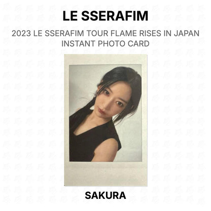 LE SSERAFIM 2023 LE SSERAFIM TOUR FLAME RISES IN JAPAN INSTANT PHOTO CARD Official Photocard
