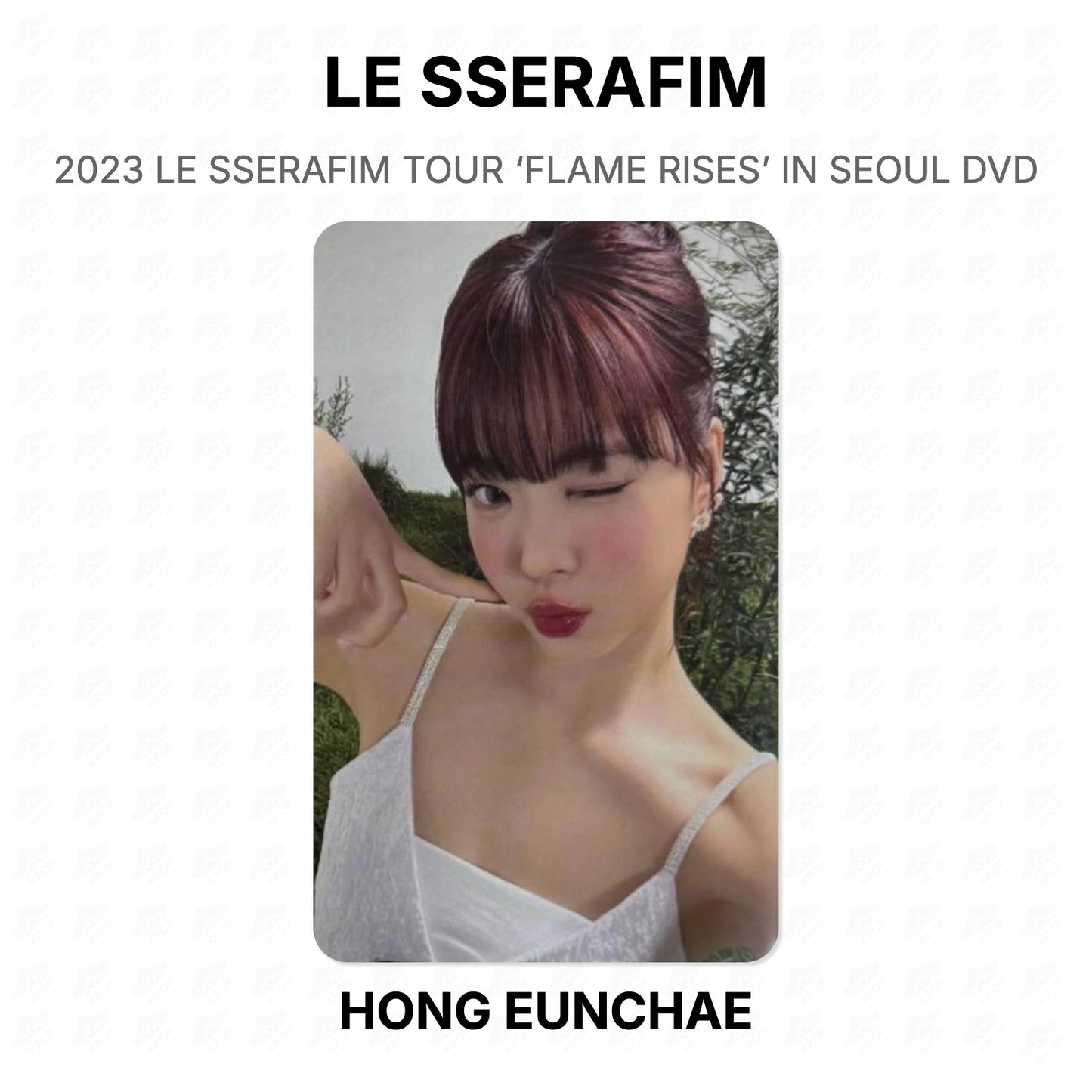 LE SSERAFIM 2023 LE SSERAFIM TOUR ‘FLAME RISES’ IN SEOUL DVD Official Photocard