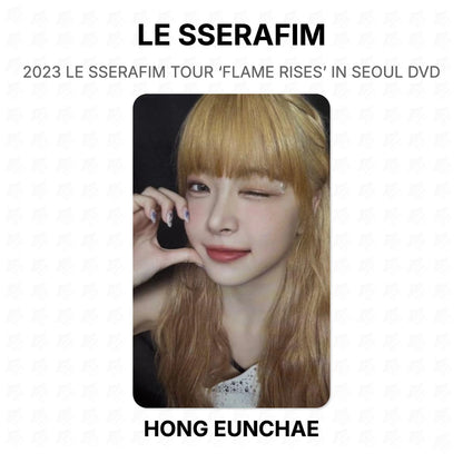 LE SSERAFIM 2023 LE SSERAFIM TOUR ‘FLAME RISES’ IN SEOUL DVD Official Photocard