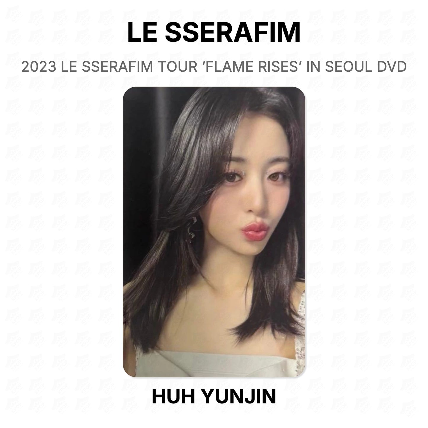 LE SSERAFIM 2023 LE SSERAFIM TOUR ‘FLAME RISES’ IN SEOUL DVD Official Photocard