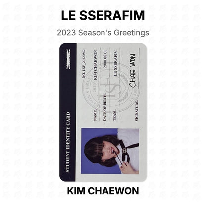 LE SSERAFIM 2023 Season's Greetings Official Photocard