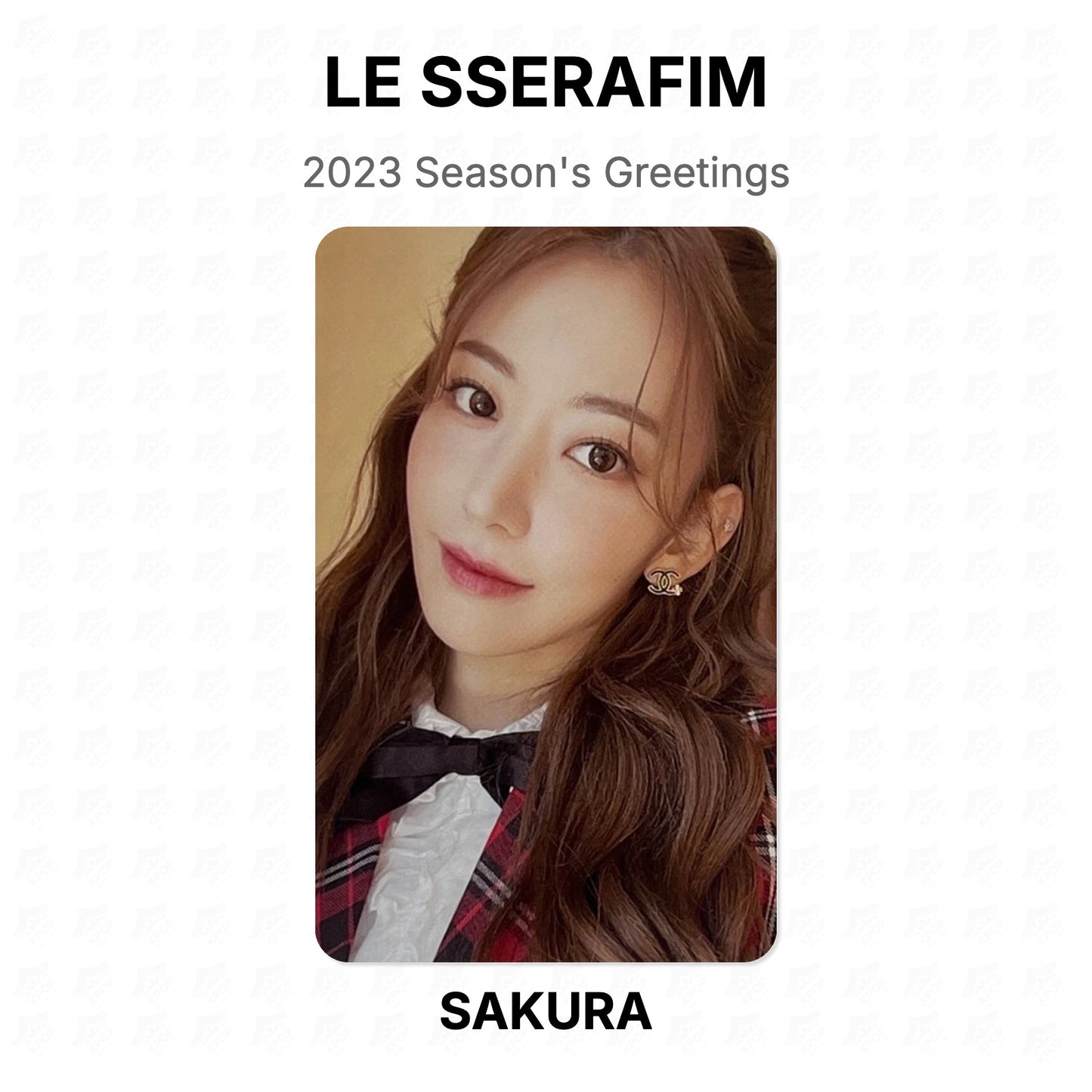 LE SSERAFIM 2023 Season's Greetings Official Photocard
