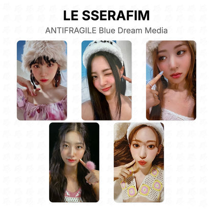 LE SSERAFIM ANTIFRAGILE Blue Dream Media Official Photocard