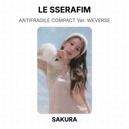 LE SSERAFIM ANTIFRAGILE COMPACT Ver. WEVERSE Official Photocard