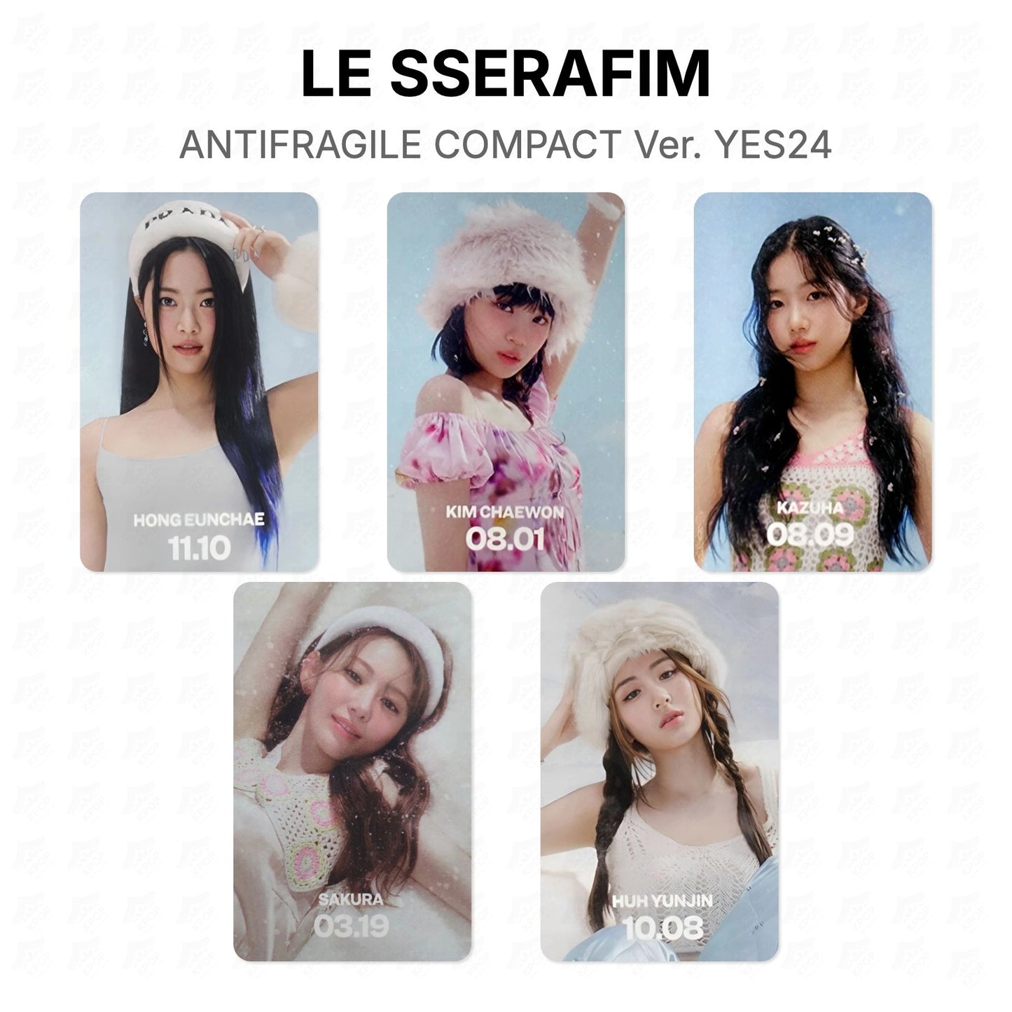 LE SSERAFIM ANTIFRAGILE COMPACT Ver. YES24 Official Photocard