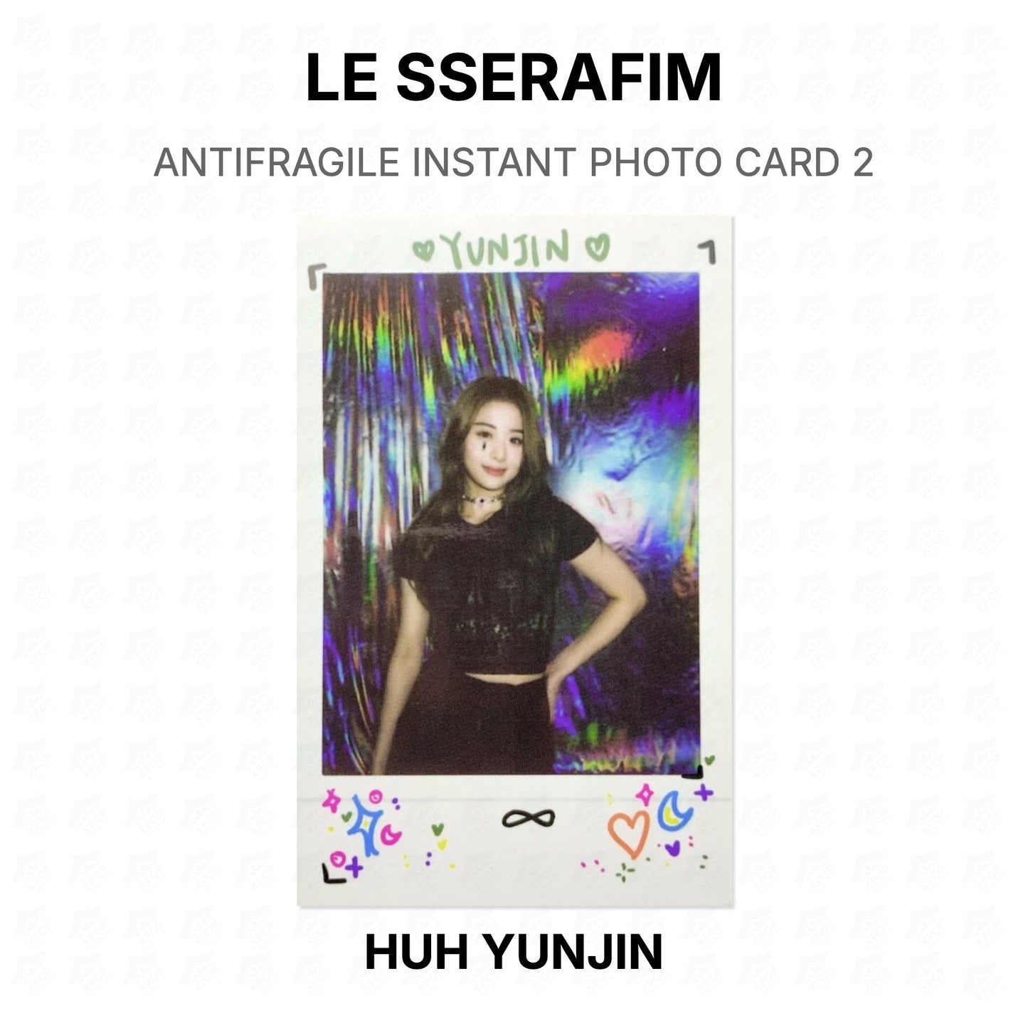 LE SSERAFIM ANTIFRAGILE INSTANT PHOTO CARD 2 Official Photocard