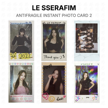 LE SSERAFIM ANTIFRAGILE INSTANT PHOTO CARD 2 Official Photocard
