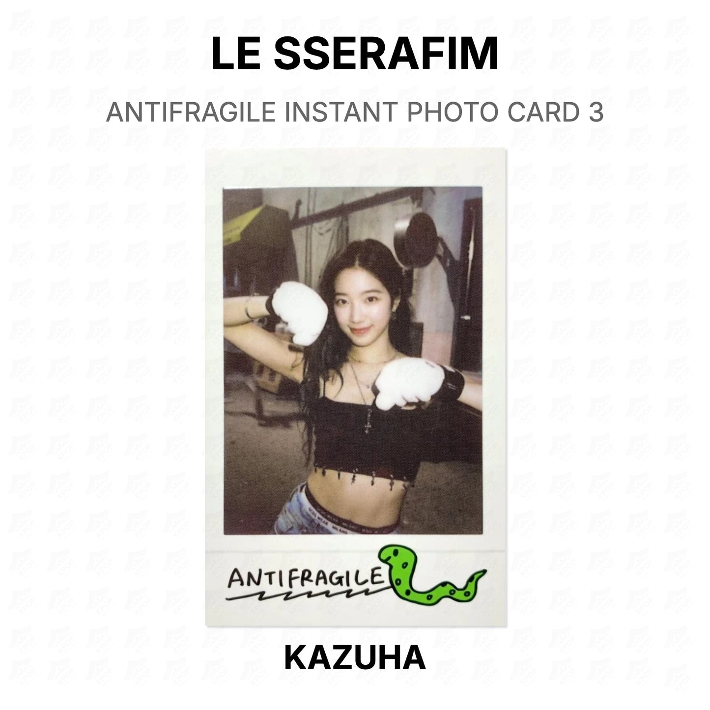 LE SSERAFIM ANTIFRAGILE INSTANT PHOTO CARD 3 Official Photocard